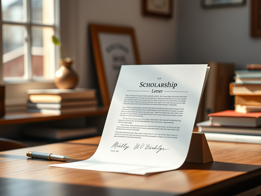 scholarship letter