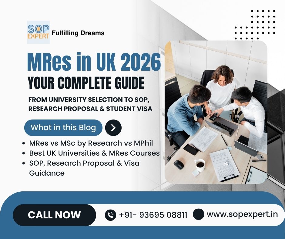 MRes in UK 2026 guide for international students – universities, fees, requirements, SOP and Student Visa